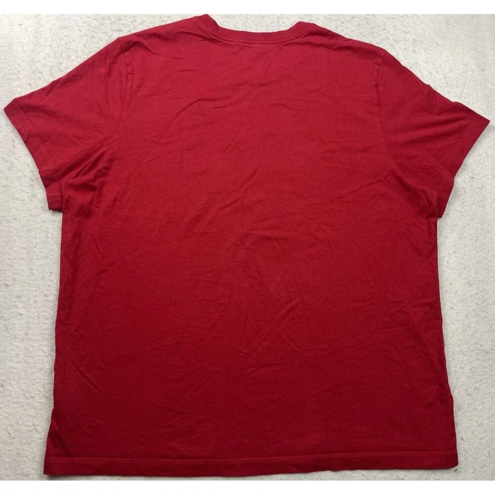 Jordan Jumpman Mens 2XL Black Embroidered Jumpman Logo Red Short Sleeve T-shirt